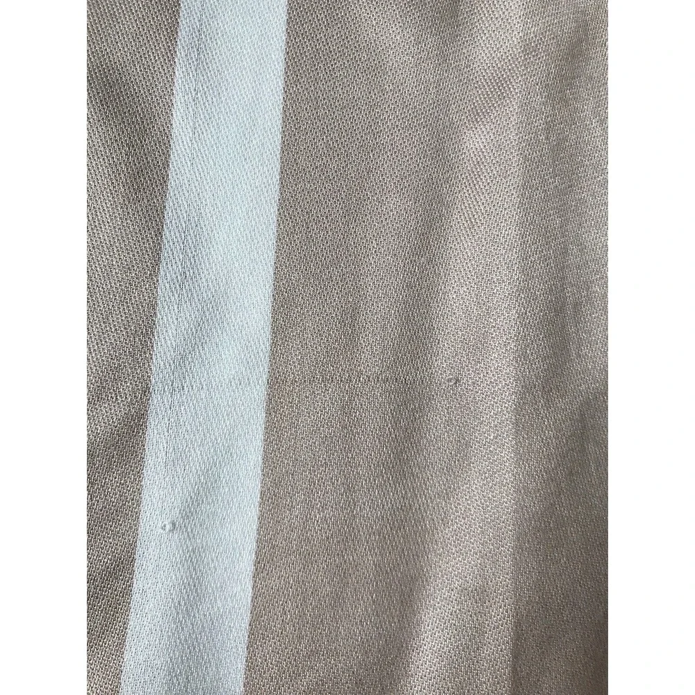 Calvin Klein Scarf Women Sz OS Rectangular Logo‎ Colorblock Fringe Trim FLAWS